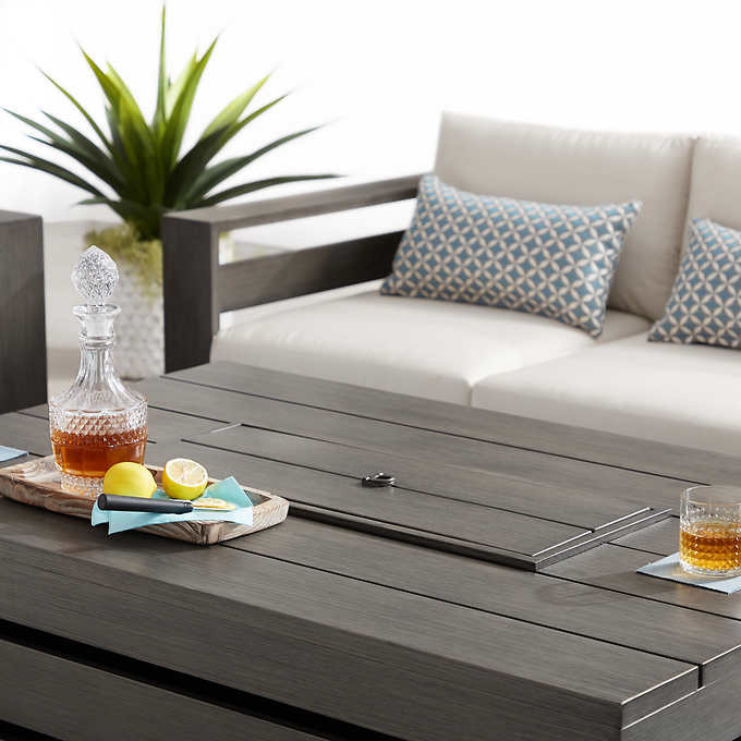Whitney 5-piece patio conversation set with fire table