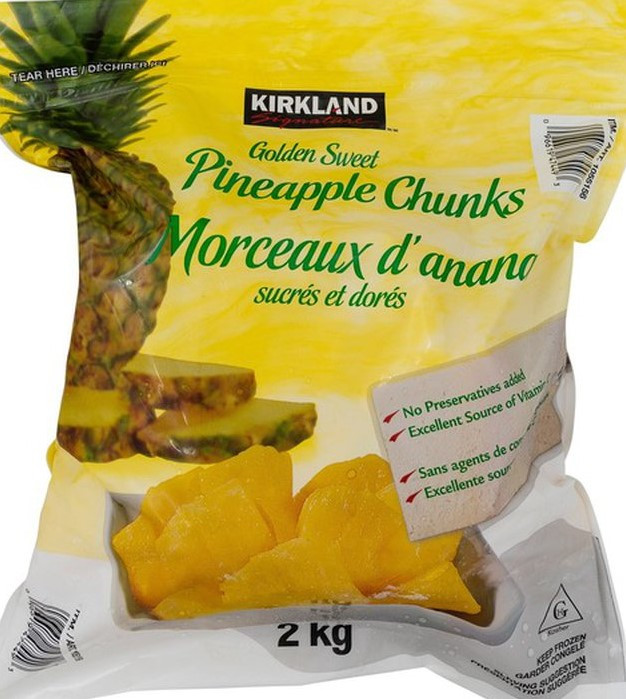 Kirkland signature golden sweet pineapple chunks 2 kg