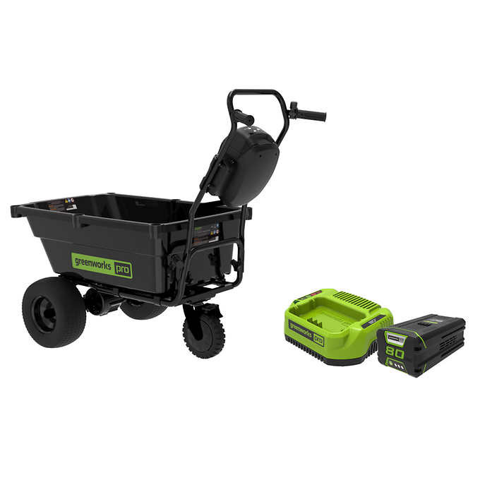 Greenworks pro 80v self-propelled wheelbarrow