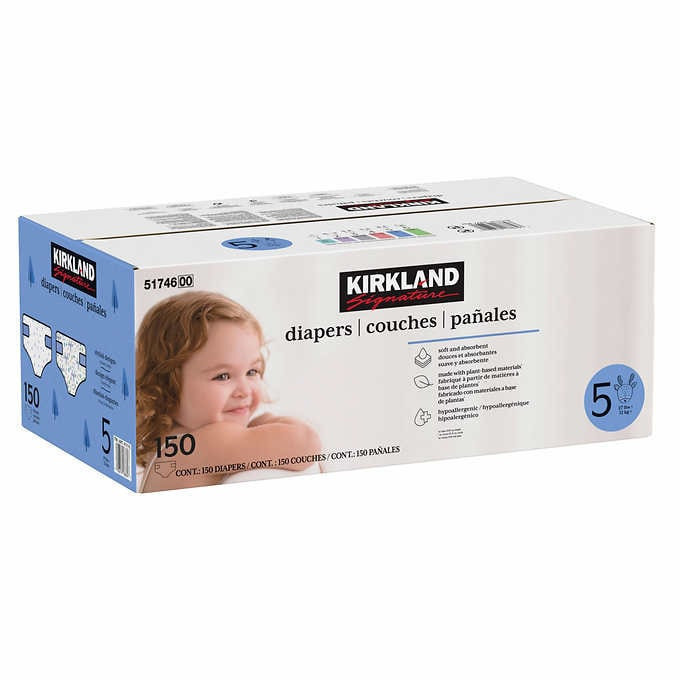 Kirkland signature diapers size 5, 150-count