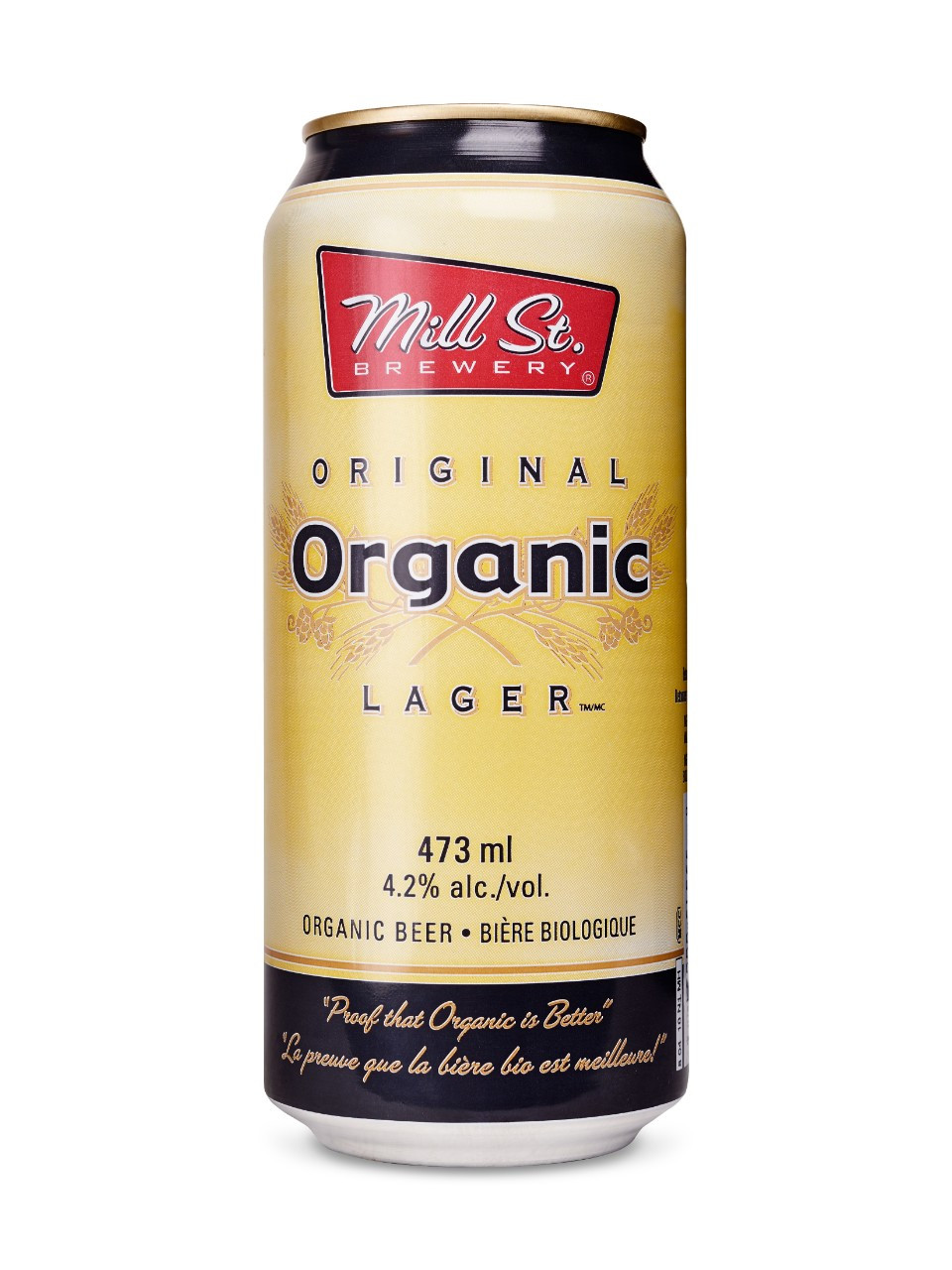 Mill street original organic lager  473 ml