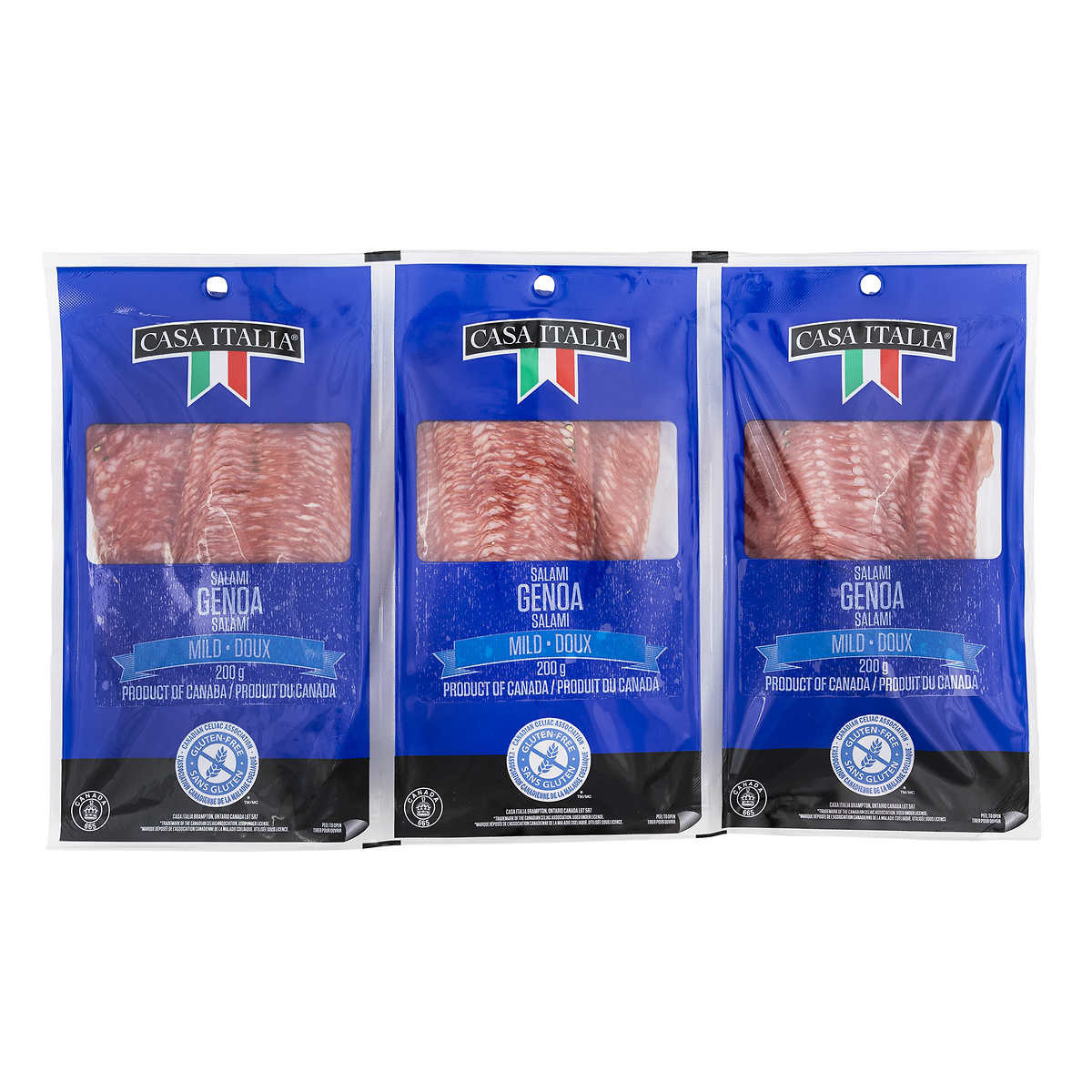 Casa italia mild genoa salami 3 x 200 g