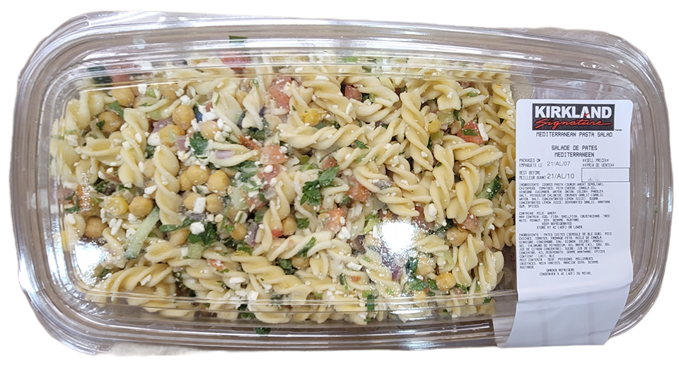 Kirkland mediterranean pasta salad 1.4 kg