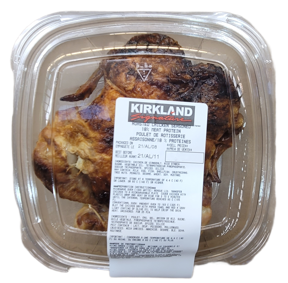 Kirkland roasted chicken seasoned