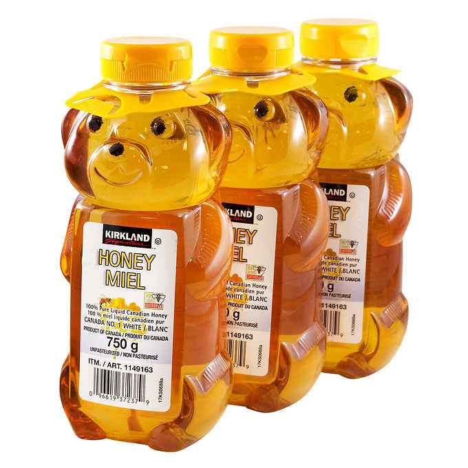 Kirkland signature 100% pure liquid honey 3 x 750 g
