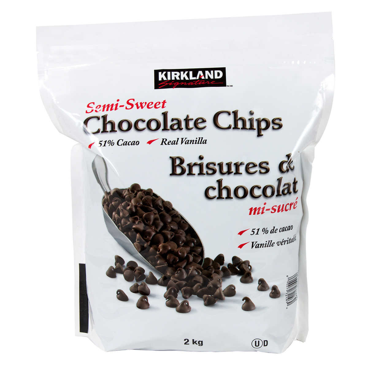 Kirkland signature semi-sweet chocolate chips 2 kg