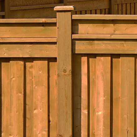 1 x 6 x 8' pressure treated wood fence board