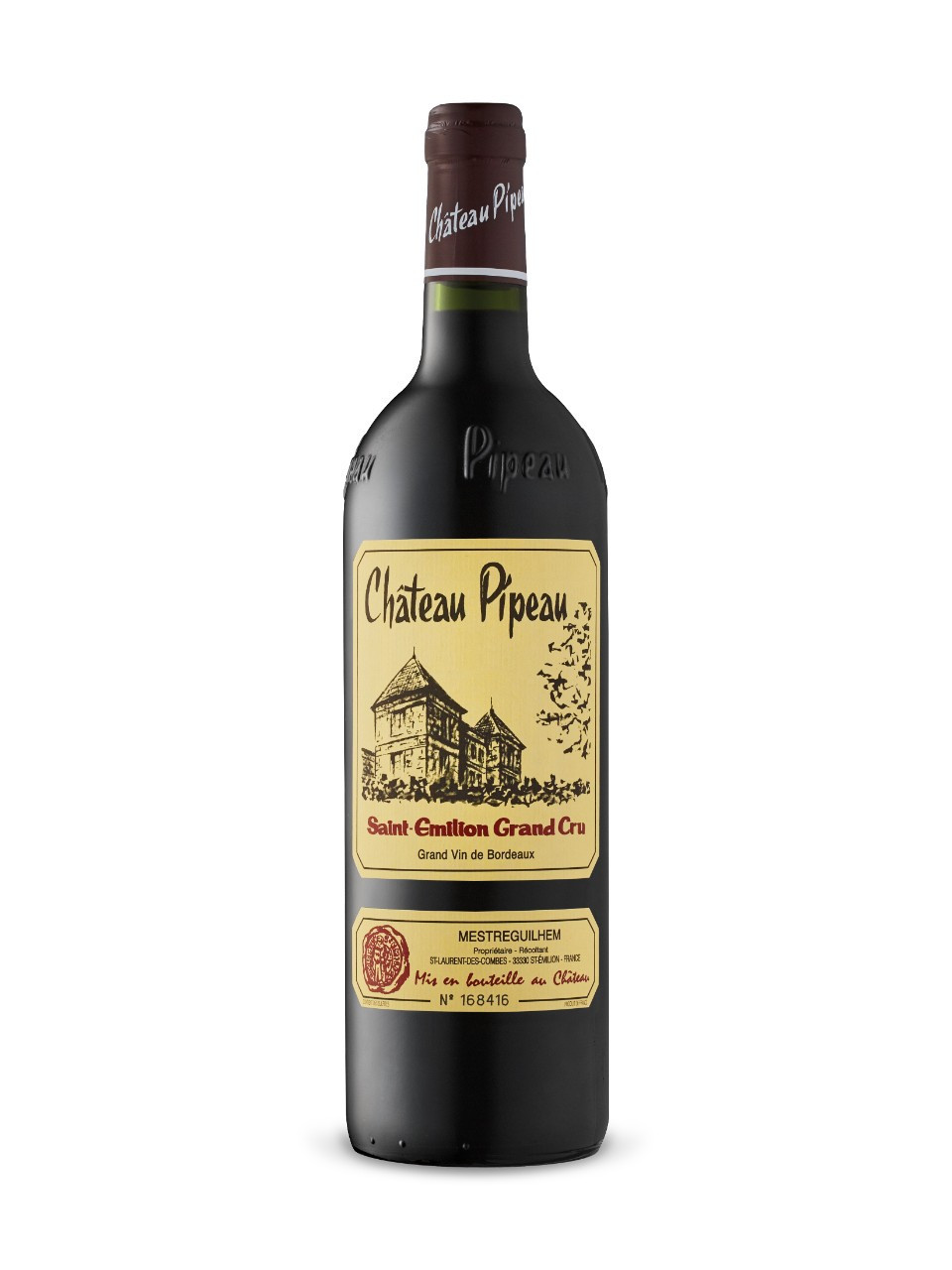 Château pipeau saint-Émilion grand cru blend - meritage  750 ml bottle 