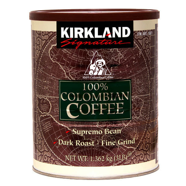 Kirkland signature 100% colombian dark roast fine 