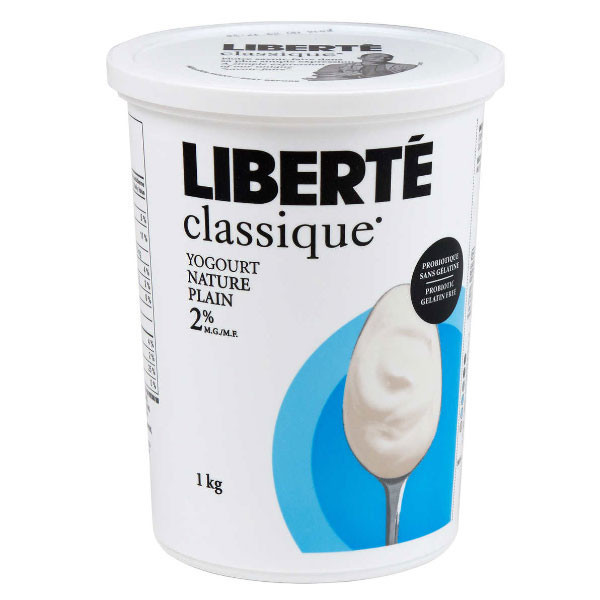 Liberté classique plain 2% yogurt 2 x 1 kg