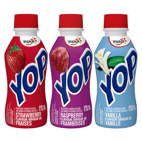 Yoplait yop drinkable yogurt variety