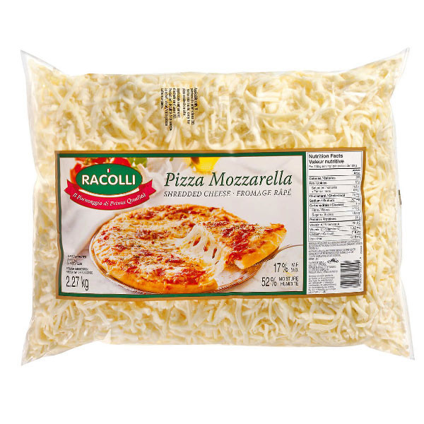 Racolli 17% pizza mozzarella shredded cheese