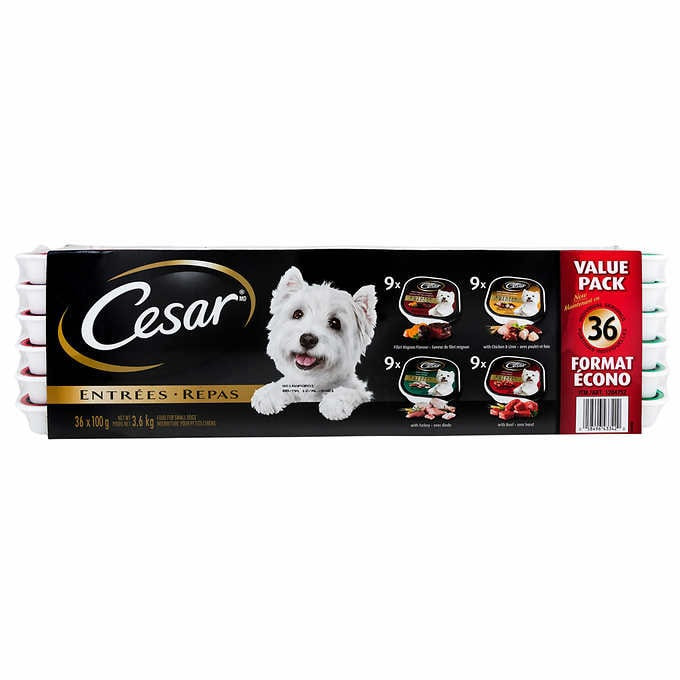Cesar dog food, 36-ct
