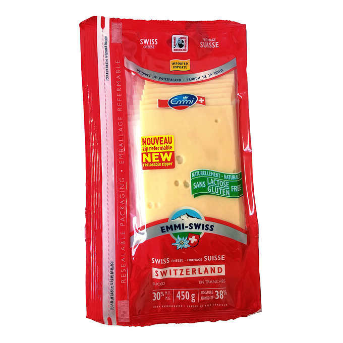 Emmi swiss sliced cheese 450 g