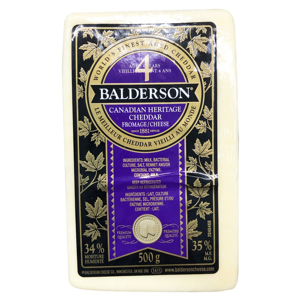 Balderson · 4 years old cheddar cheese 500 g
