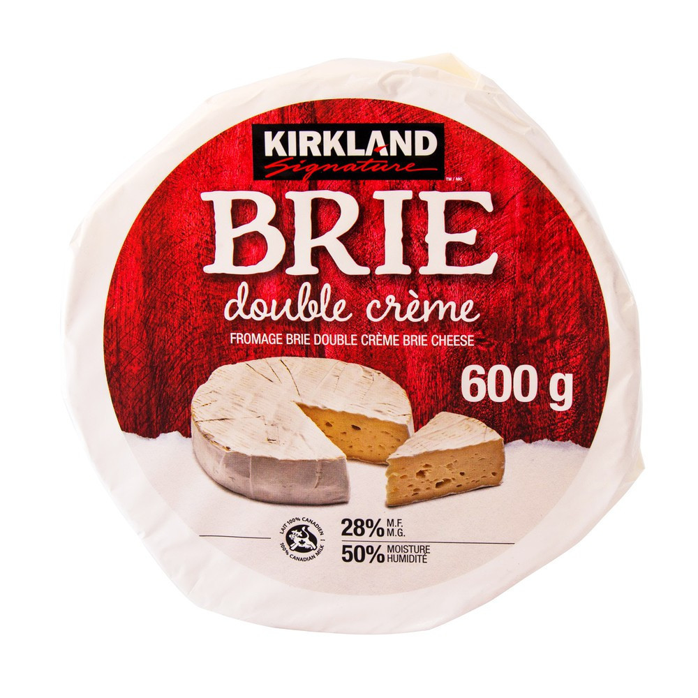 Kirkland signature double crème brie cheese 600g