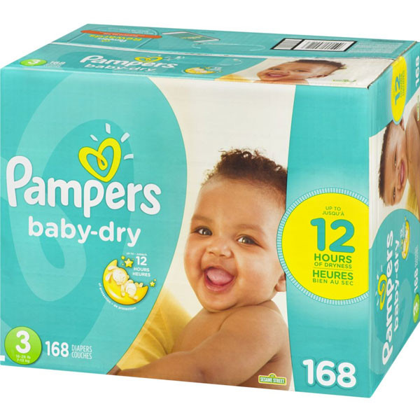 Pampersbaby dry diapers size 3 168 count