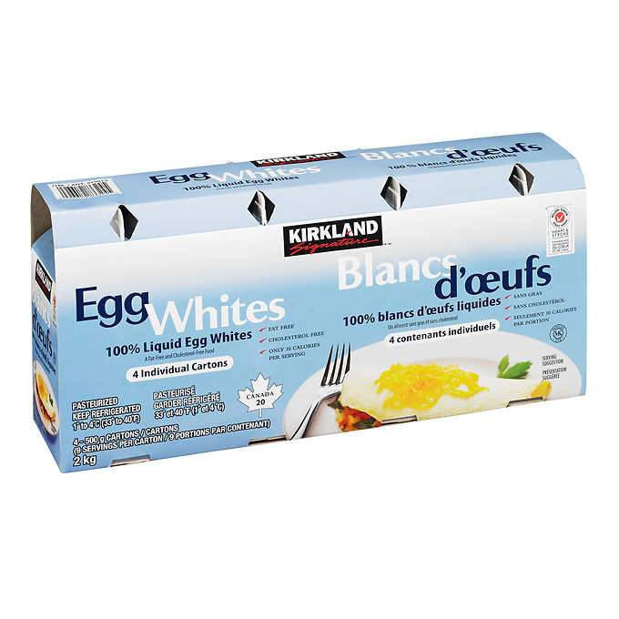 Kirkland egg whites 4x500g