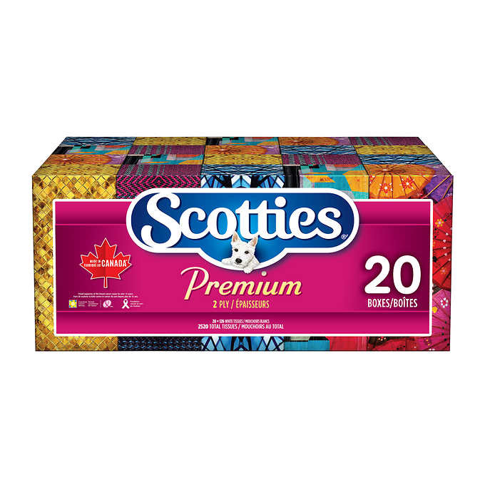 Scotties premium facial tissues pack of 20