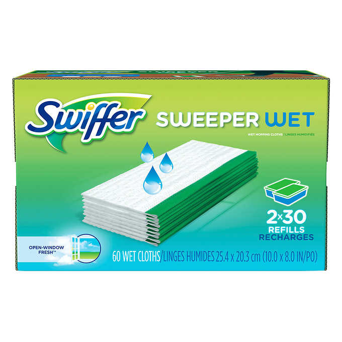 Swiffer sweeper wet mopping cloths 2 packs of 30