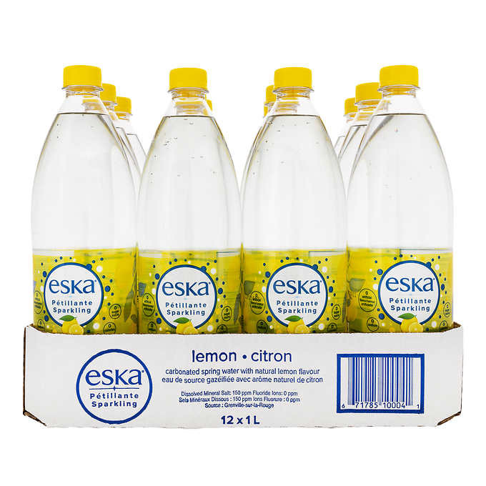 Eska carbonated lemon spring water 12 × 1 l
