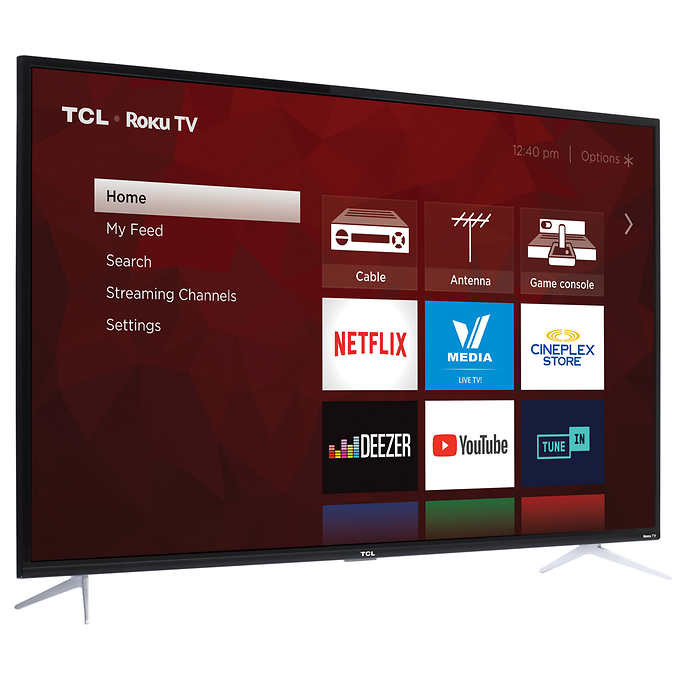 Tcl 65-in. 4k hdr roku smart tv 65s423ca