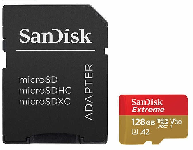 Sandisk extreme microsdxc uhs-i card 128 gb