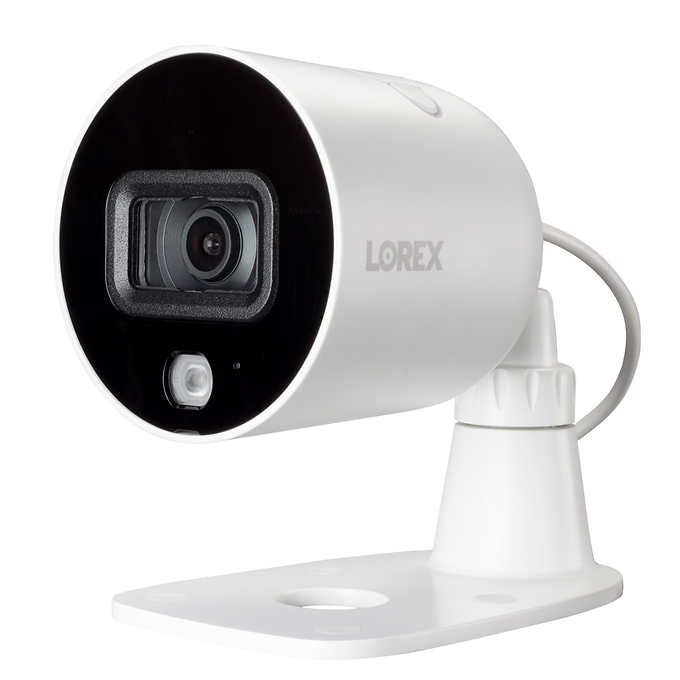 Lorex smart indoor/outdoor 1080p wi-fi camera with smartdeterrence and color night vision (2-pack)