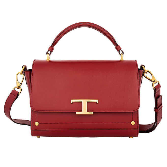 Tods t timeless small crossbody bag, red