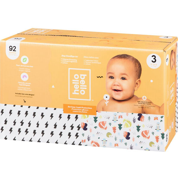 Hello bellodiapers, size 3, 92 count9