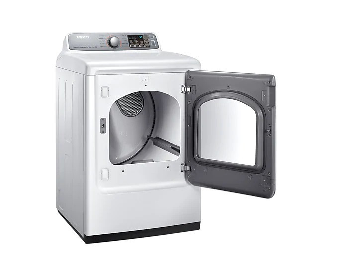 7.4 cu.ft. electric dryer with steam sanitize+ in white