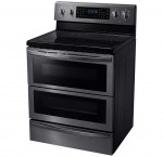 Samsung 30 in. 5.9 cu. ft. black stainless steel electric range with flex duo