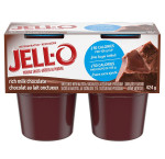 Jell-o refrigerated pudding snacks, rich milk chocolate