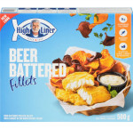 High linerfamily favourites beer battered fish fillets, uncooked