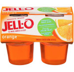 Jell-o refrigerated gelatin snacks, orange (4 x 96g)