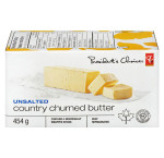 President's choice butter, fresh unsalted quarters