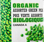 Kirkland signature organic frozen green peas 2.5 kg