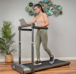 Dynamax runningpad folding walking and light running treadmill