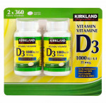Kirkland signature vitamin d3, 1000 iu, 2-packs