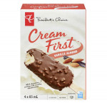 President's choicecrmfirst vanilla milk chocolate and almonds ice crm bars