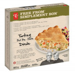 President's choicefree from turkey pot pie frozen