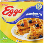 Kelloggseggo blueberry flavour waffles, 16 wafles