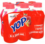 Yoplaitdrinkable yogurt, strawberry / raspberry / strawberry - banana6x200.0ml