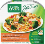 Hlthy choicegourmet stmers, grilled chicken red pepper alfredo