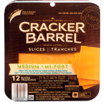 Cracker barrelslice medium cheddar light