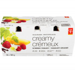 President's choicepc crmy yogurt, strawberry vanilla raspberry banana flavour, 100g (pack of 16)16x
