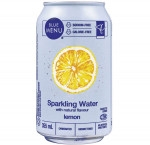 Pc blue menulemon sparkling water with natural flavour12x355ml