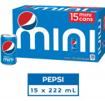 Pepsipepsi sleek soda (case)15x222ml