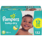 Pampersbaby dry diapers size 5 132 count