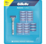 Gillette mach3 turbo razor with 20 cartridges